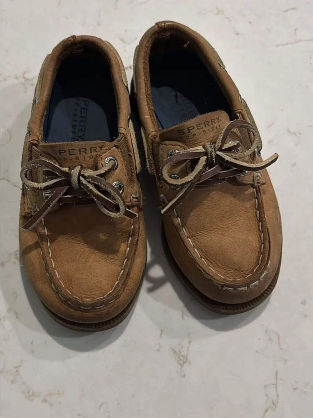 Sperry Tan Leather Boat Shoes